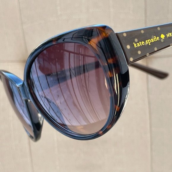 Kate Spade New York Women Sunglasses Brown w/ White Dotted ADELLA 57[]14 135